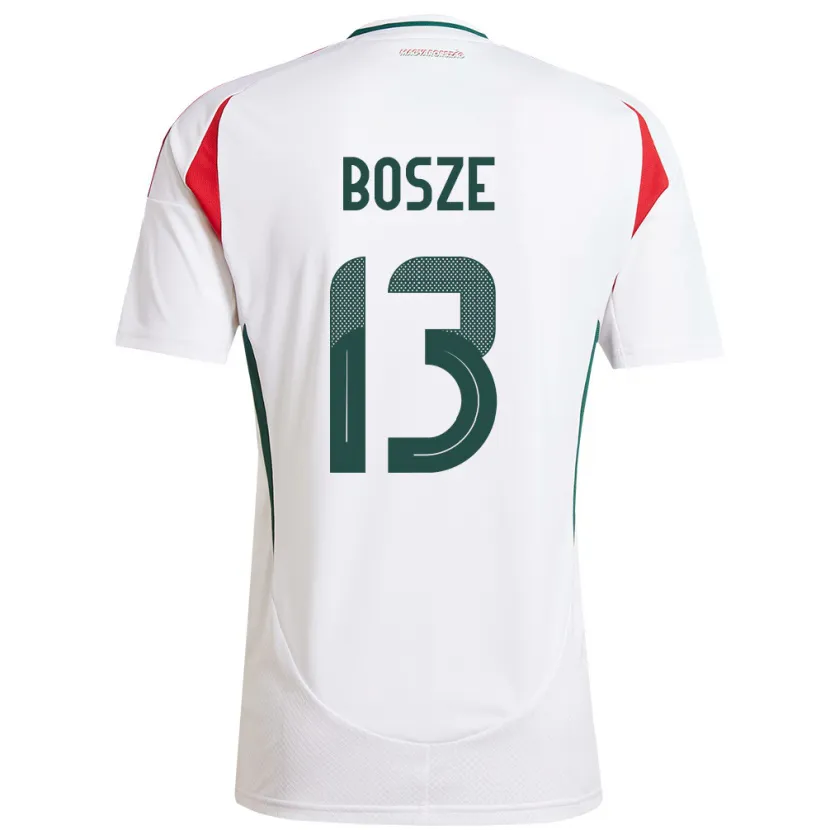 Danxen Kid Hungary Levente Bősze #13 White Away Jersey 24-26 T-Shirt