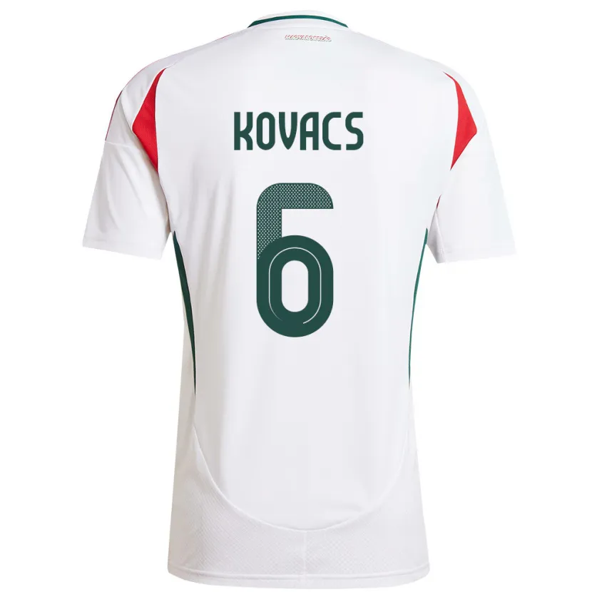 Danxen Kid Hungary Noel Kovács #6 White Away Jersey 24-26 T-Shirt