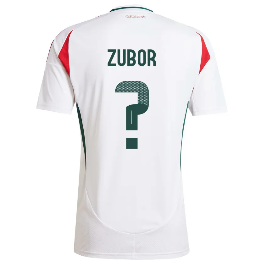 Danxen Kid Hungary Ádám Zubor #0 White Away Jersey 24-26 T-Shirt