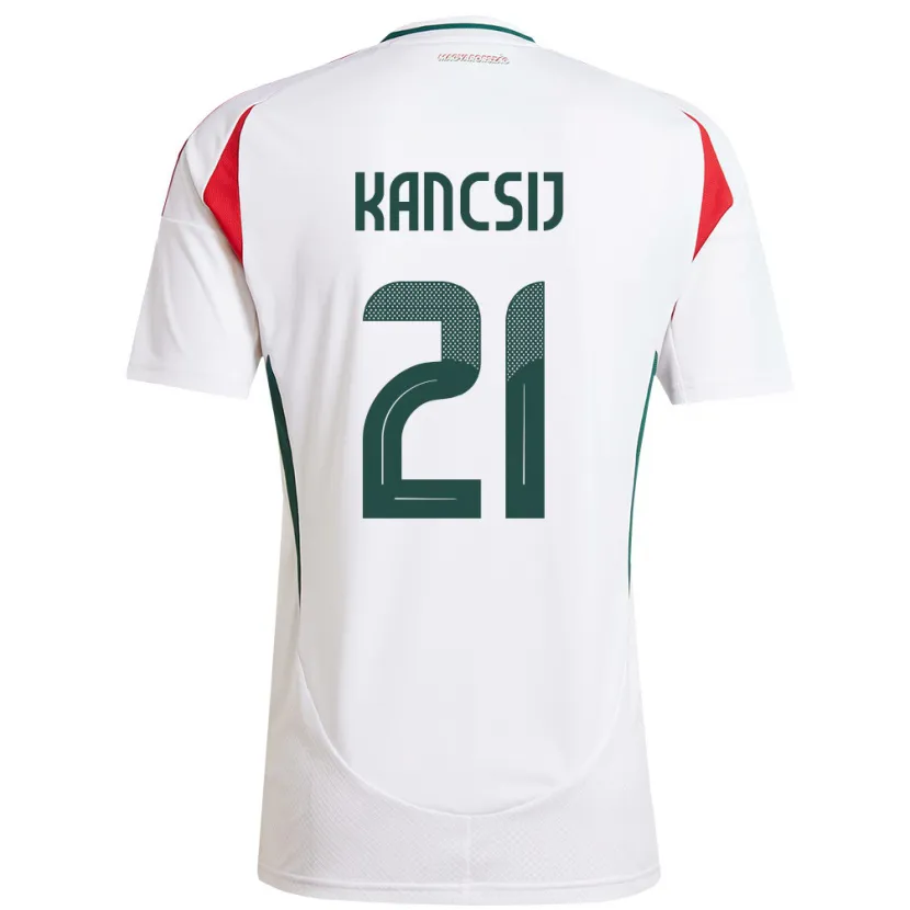 Danxen Kid Hungary Artúr Kancsij #21 White Away Jersey 24-26 T-Shirt