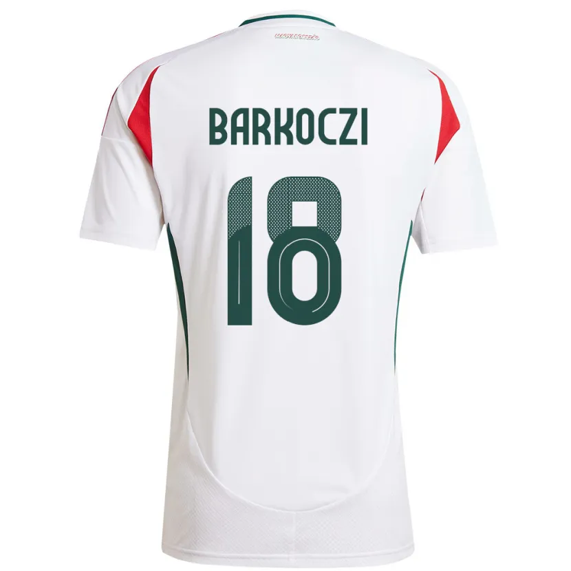 Danxen Kid Hungary Barnabás Barkóczi #18 White Away Jersey 24-26 T-Shirt