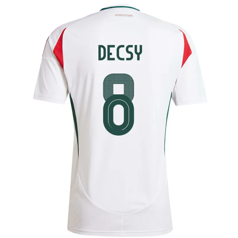 Danxen Kid Hungary Ádám Décsy #8 White Away Jersey 24-26 T-Shirt