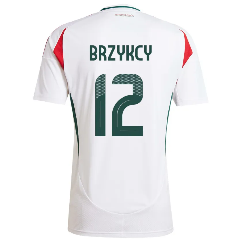 Danxen Kid Hungary Lauren Brzykcy #12 White Away Jersey 24-26 T-Shirt