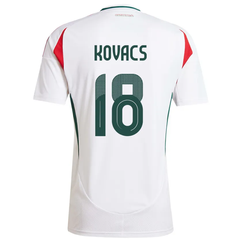 Danxen Kid Hungary Laura Kovács #18 White Away Jersey 24-26 T-Shirt