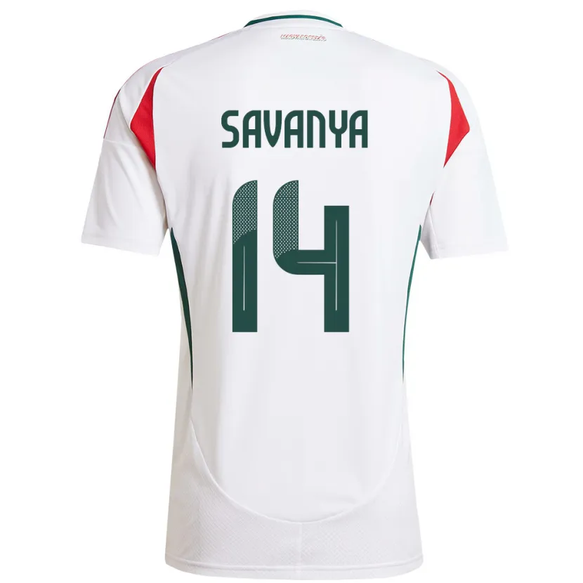 Danxen Kid Hungary Csilla Savanya #14 White Away Jersey 24-26 T-Shirt