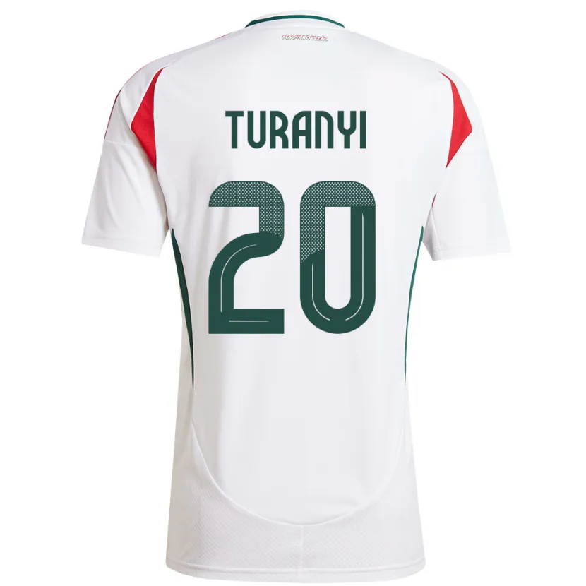 Danxen Kid Hungary Lilla Turányi #20 White Away Jersey 24-26 T-Shirt