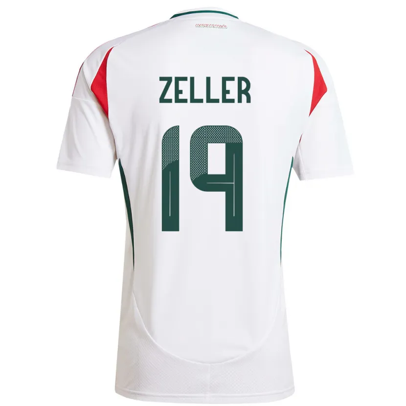 Danxen Kid Hungary Dóra Zeller #19 White Away Jersey 24-26 T-Shirt