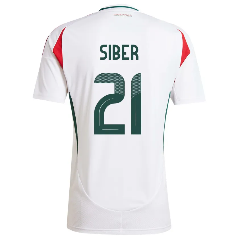 Danxen Kid Hungary Glória Siber #21 White Away Jersey 24-26 T-Shirt