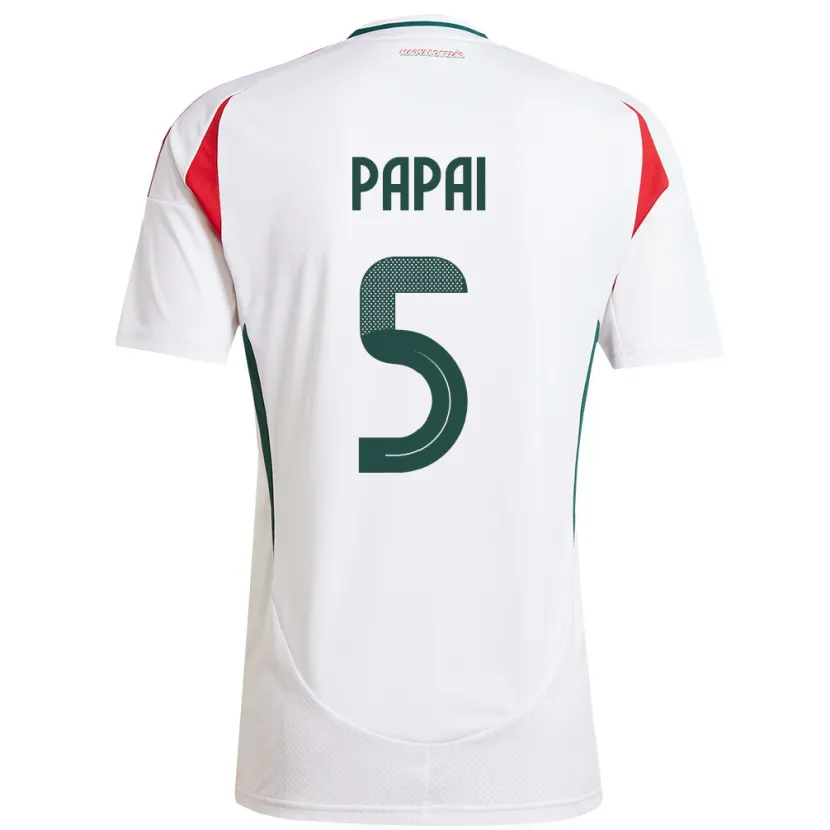 Danxen Kid Hungary Emőke Pápai #5 White Away Jersey 24-26 T-Shirt