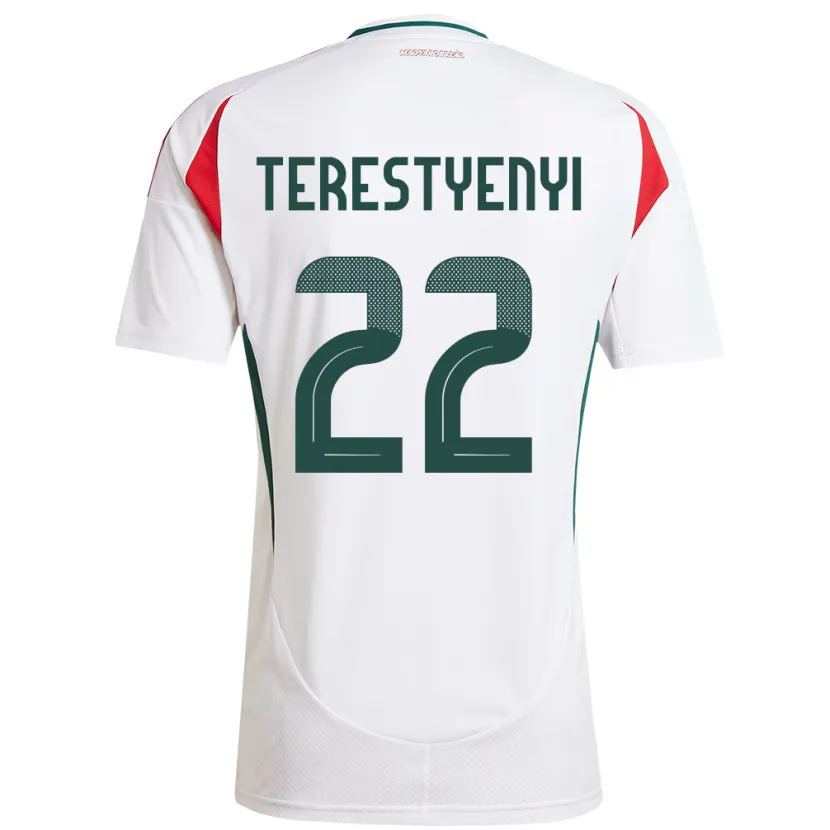 Danxen Kid Hungary Anna Terestyényi #22 White Away Jersey 24-26 T-Shirt