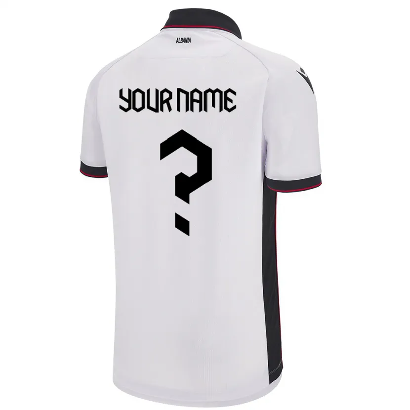 Danxen Kid Albania Your Name #0 White Away Jersey 24-26 T-Shirt