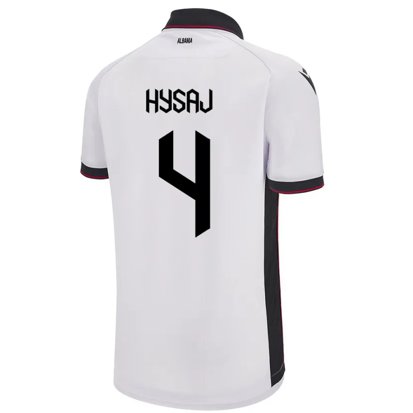 Danxen Kid Albania Elseid Hysaj #4 White Away Jersey 24-26 T-Shirt