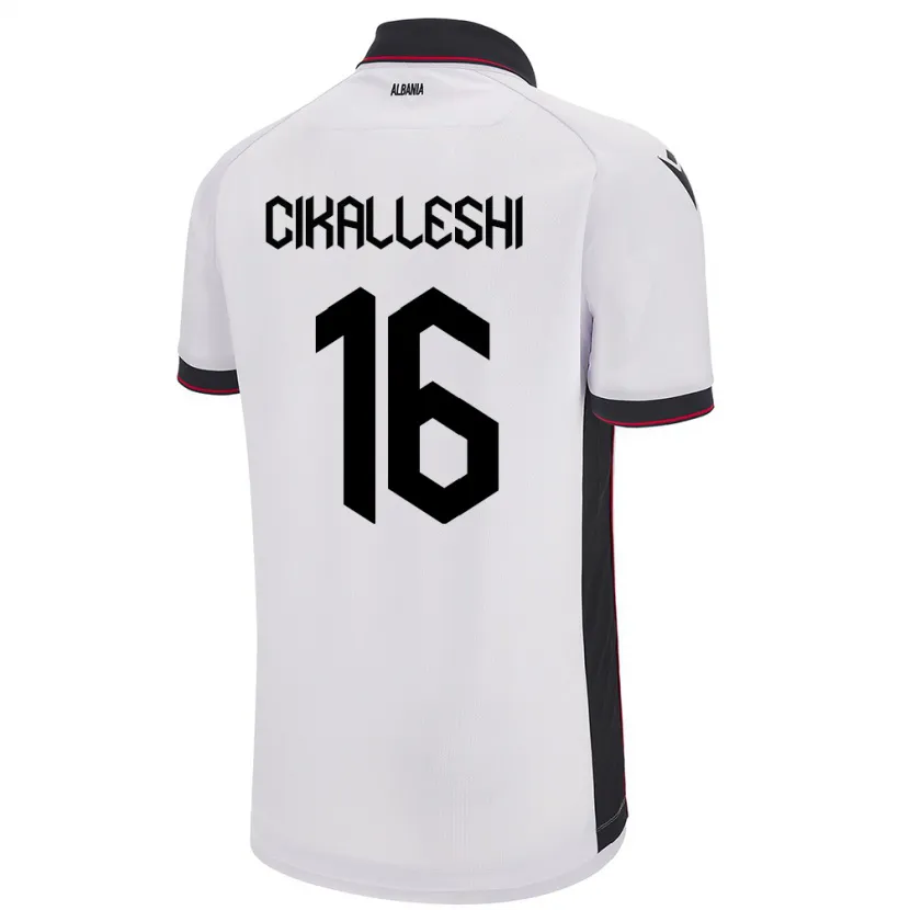 Danxen Kid Albania Sokol Cikalleshi #16 White Away Jersey 24-26 T-Shirt