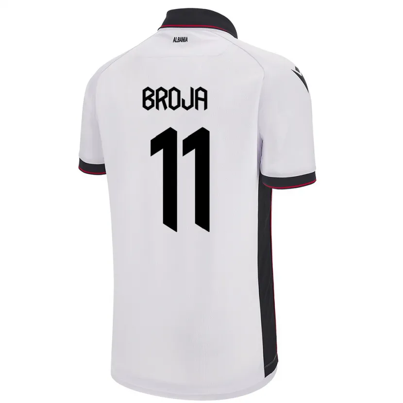 Danxen Kid Albania Armando Broja #11 White Away Jersey 24-26 T-Shirt