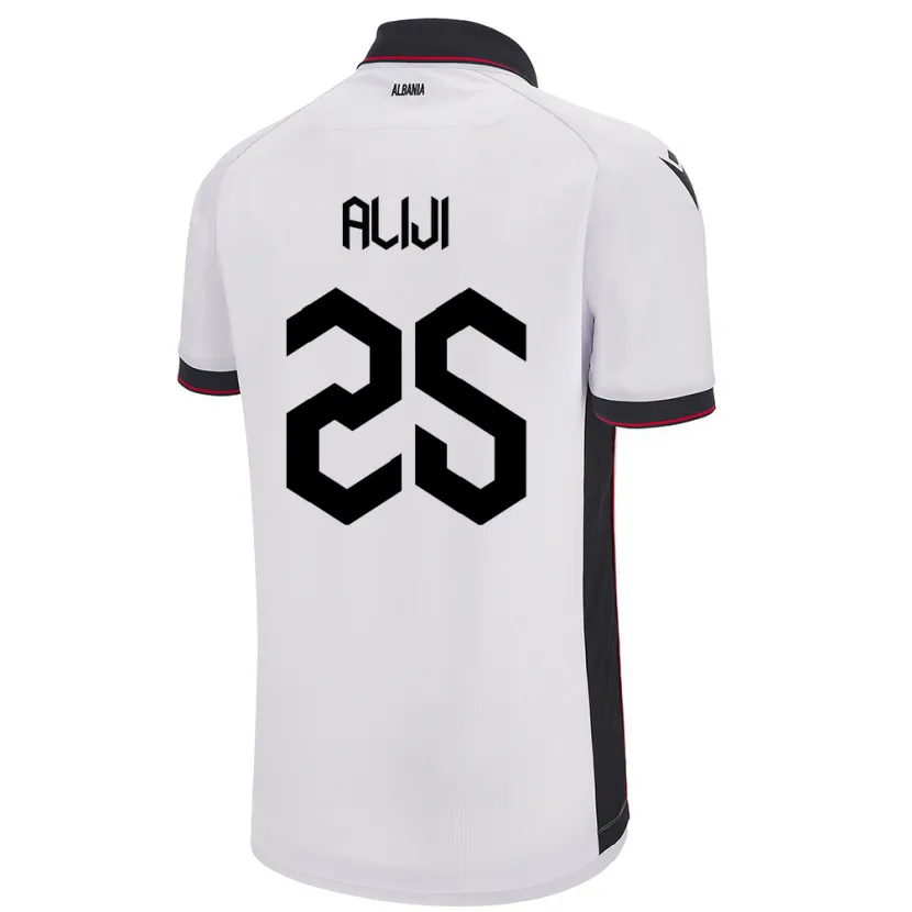 Danxen Kid Albania Naser Aliji #25 White Away Jersey 24-26 T-Shirt