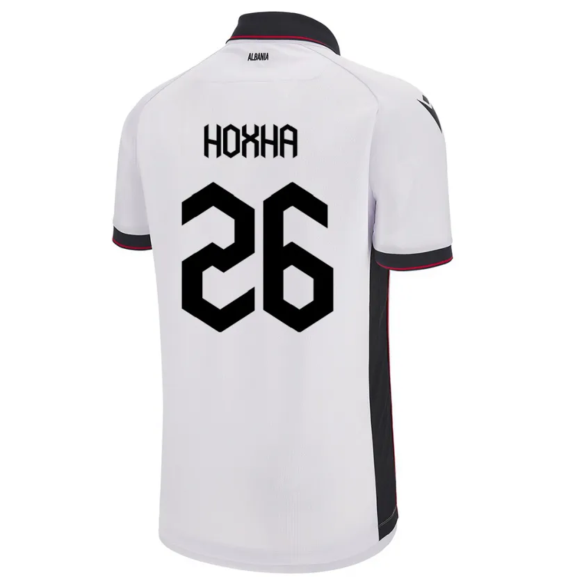 Danxen Kid Albania Arbër Hoxha #26 White Away Jersey 24-26 T-Shirt