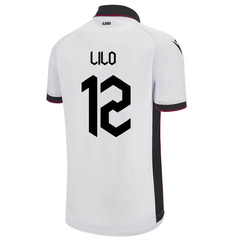 Danxen Kid Albania Klidman Lilo #12 White Away Jersey 24-26 T-Shirt