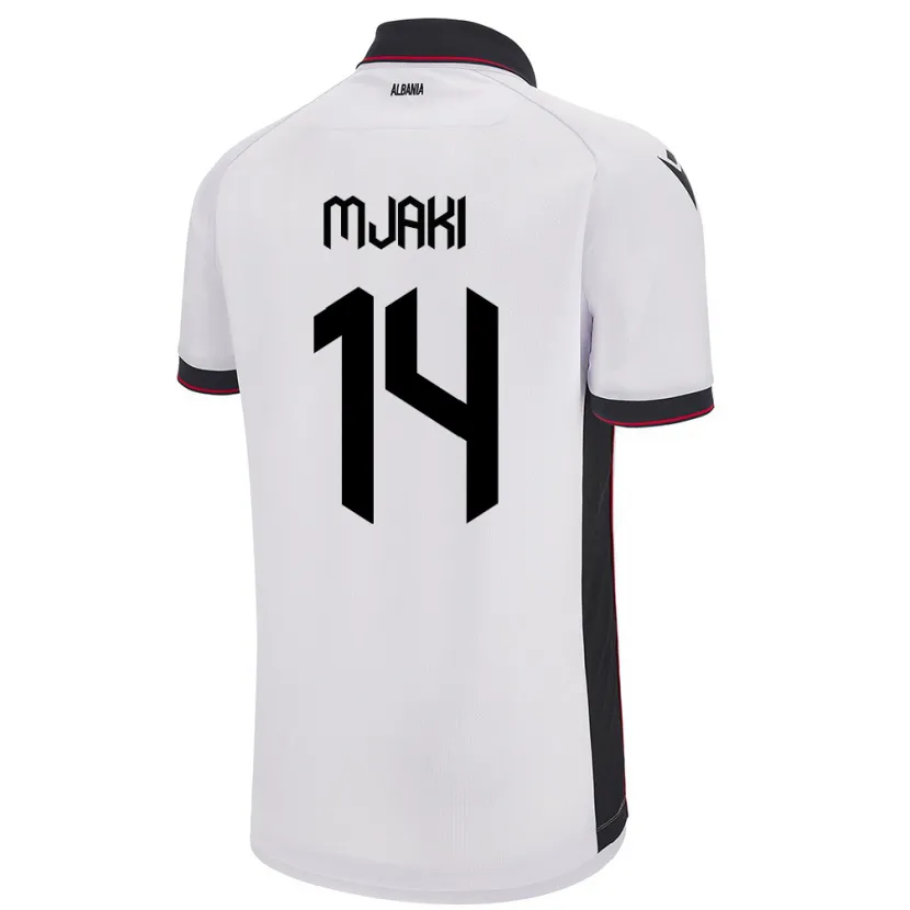 Danxen Kid Albania Agan Mjaki #14 White Away Jersey 24-26 T-Shirt