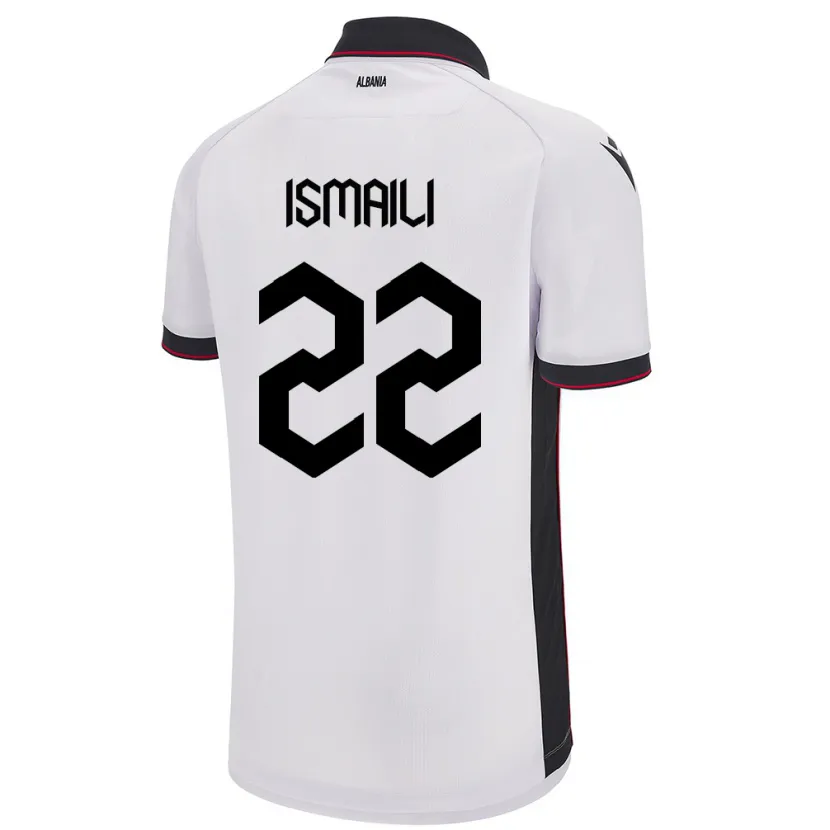 Danxen Kid Albania Ysni Ismaili #22 White Away Jersey 24-26 T-Shirt