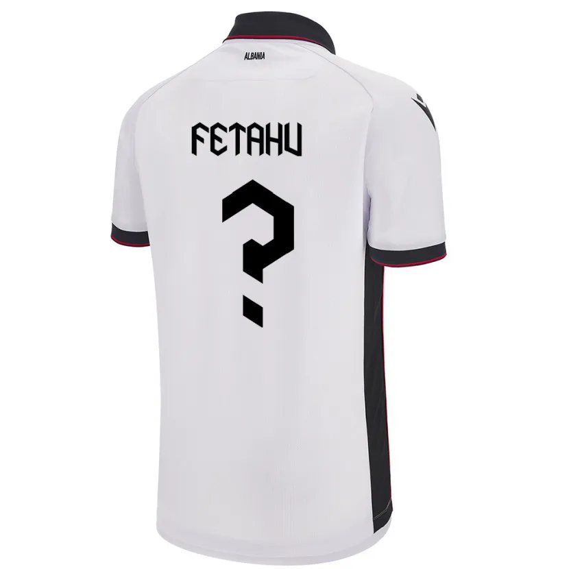 Danxen Kid Albania Anteo Fetahu #0 White Away Jersey 24-26 T-Shirt