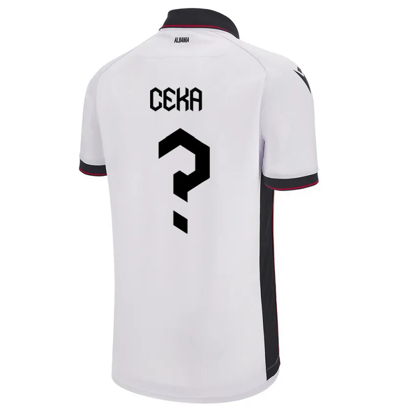 Danxen Kid Albania Fatmir Ceka #0 White Away Jersey 24-26 T-Shirt