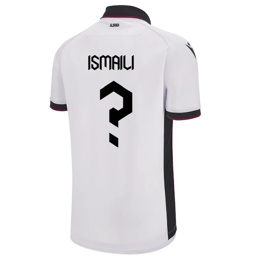 Danxen Kid Albania Behar Ismaili #0 White Away Jersey 24-26 T-Shirt