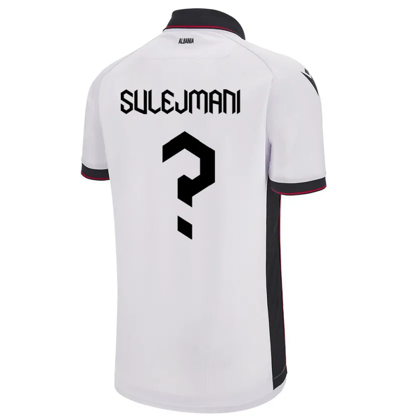 Danxen Kid Albania Muhadin Sulejmani #0 White Away Jersey 24-26 T-Shirt