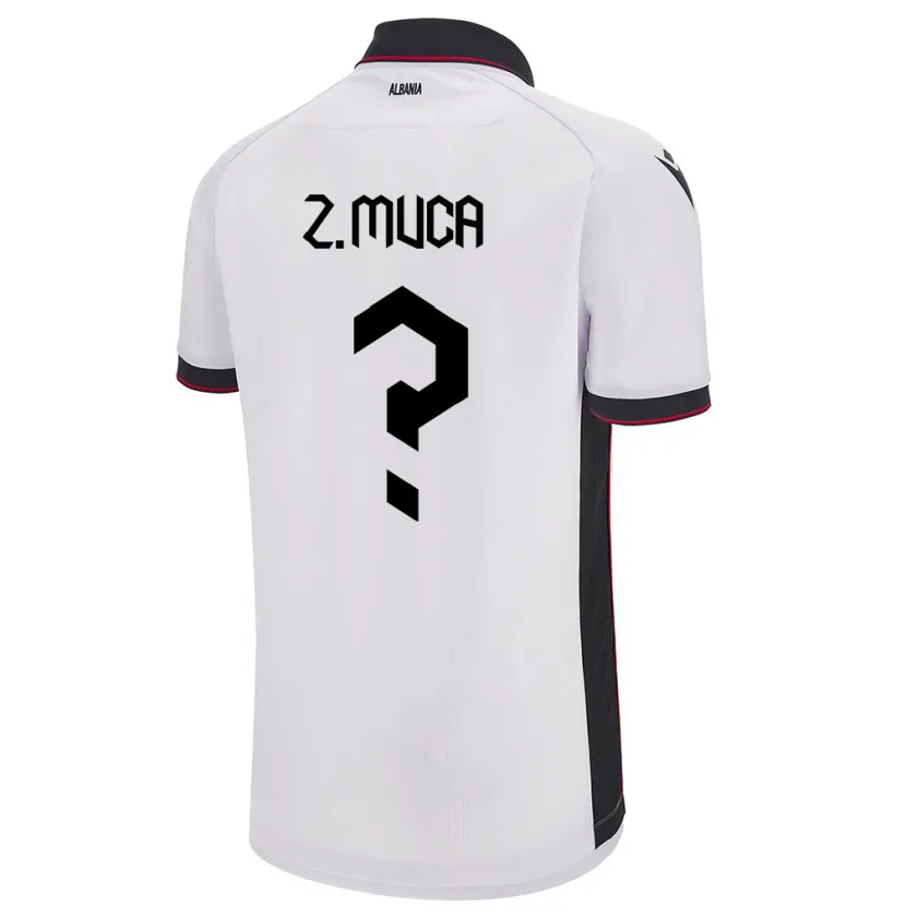 Danxen Kid Albania Zylyf Muça #0 White Away Jersey 24-26 T-Shirt