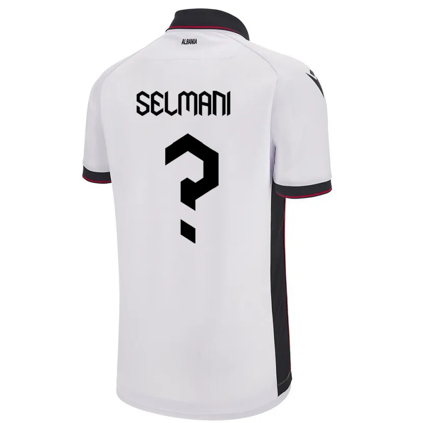 Danxen Kid Albania Egert Selmani #0 White Away Jersey 24-26 T-Shirt