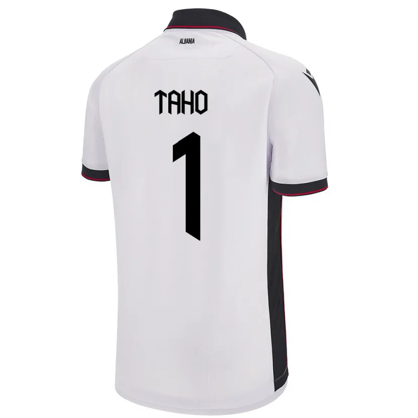 Danxen Kid Albania Alain Taho #1 White Away Jersey 24-26 T-Shirt