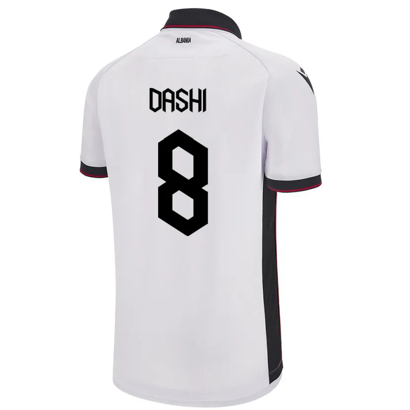 Danxen Kid Albania Matteo Dashi #8 White Away Jersey 24-26 T-Shirt