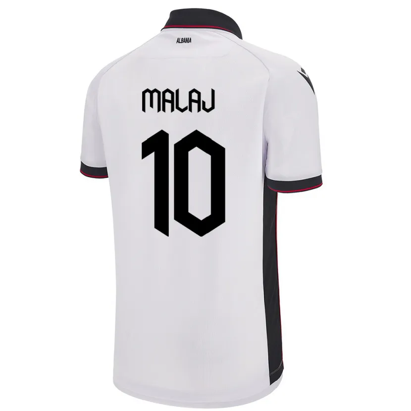 Danxen Kid Albania Tedi Malaj #10 White Away Jersey 24-26 T-Shirt