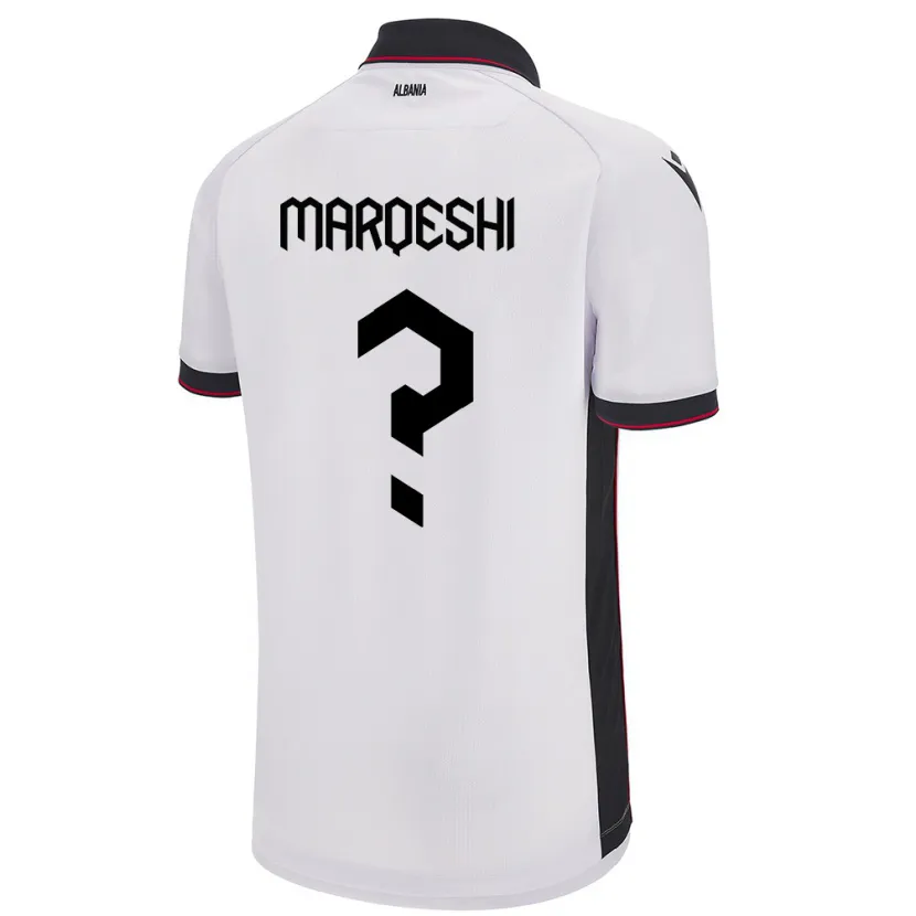 Danxen Kid Albania Ernesto Marqeshi #0 White Away Jersey 24-26 T-Shirt