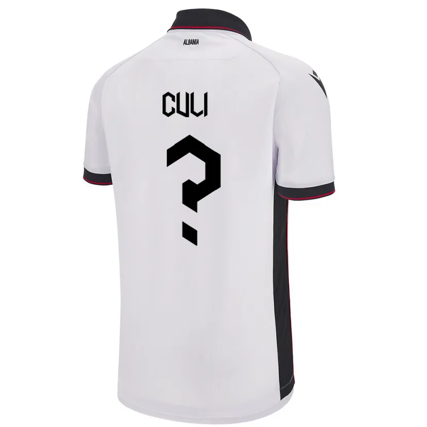 Danxen Kid Albania Daniel Culi #0 White Away Jersey 24-26 T-Shirt