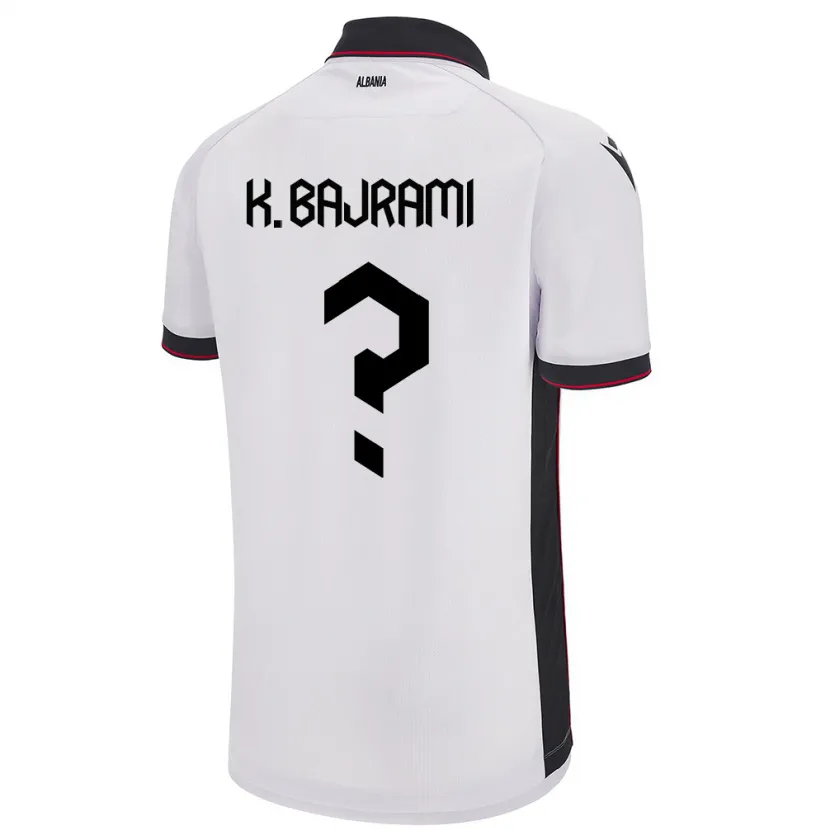 Danxen Kid Albania Klevi Bajrami #0 White Away Jersey 24-26 T-Shirt