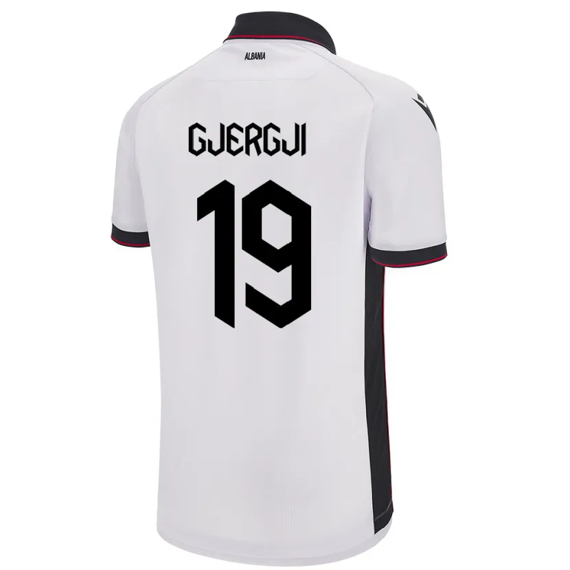 Danxen Kid Albania Matilda Gjergji #19 White Away Jersey 24-26 T-Shirt