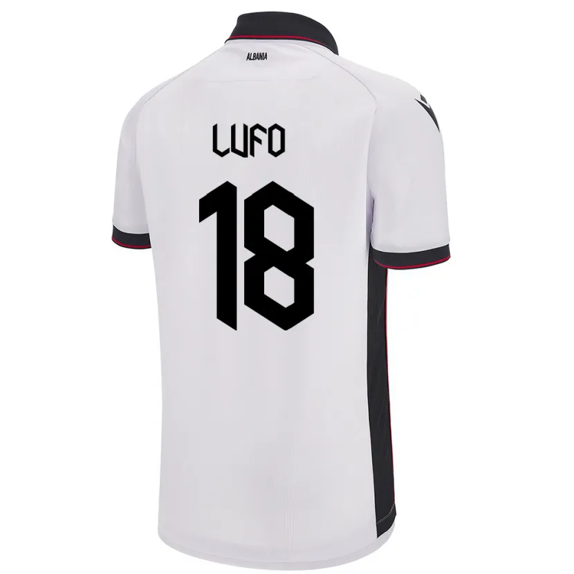 Danxen Kid Albania Esi Lufo #18 White Away Jersey 24-26 T-Shirt