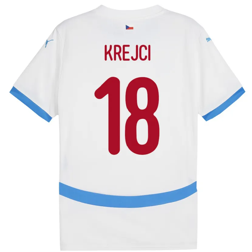 Danxen Kid Czech Republic Ladislav Krejci #18 White Away Jersey 24-26 T-Shirt