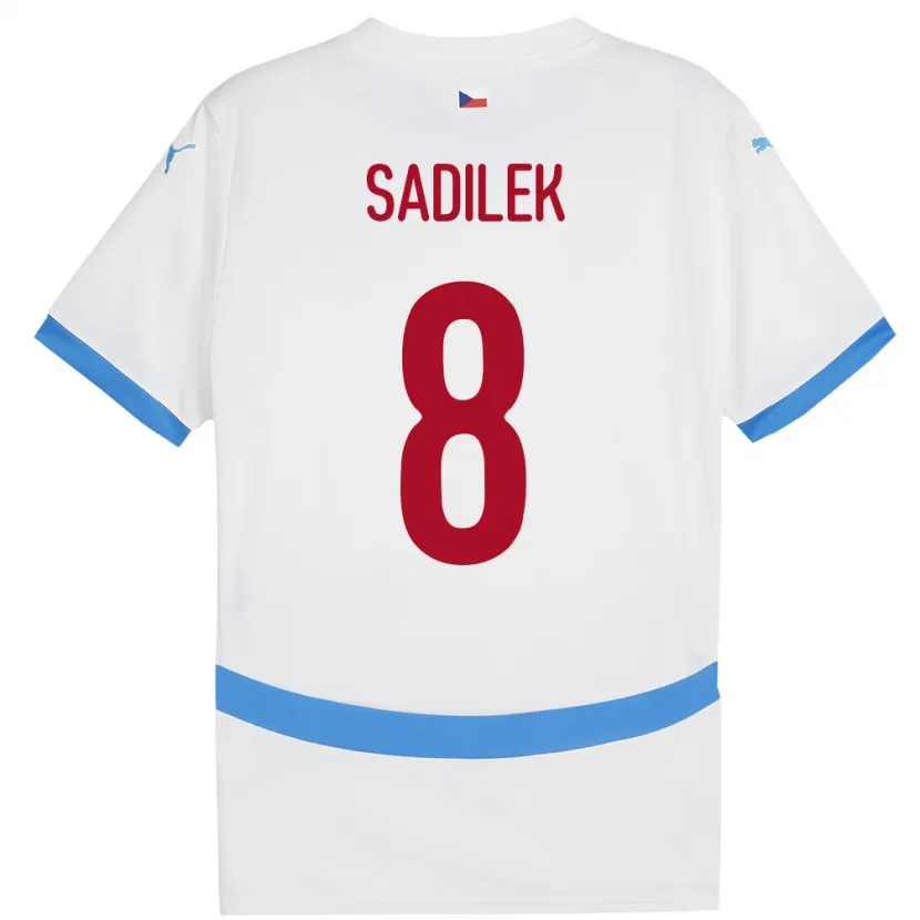 Danxen Kid Czech Republic Michal Sadílek #8 White Away Jersey 24-26 T-Shirt