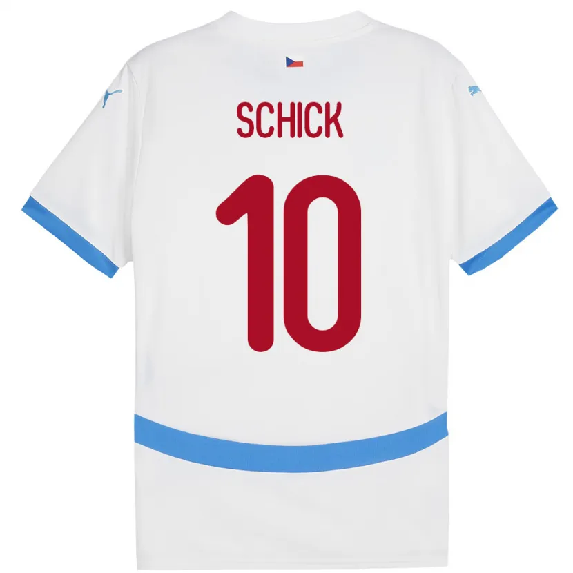 Danxen Kid Czech Republic Patrik Schick #10 White Away Jersey 24-26 T-Shirt