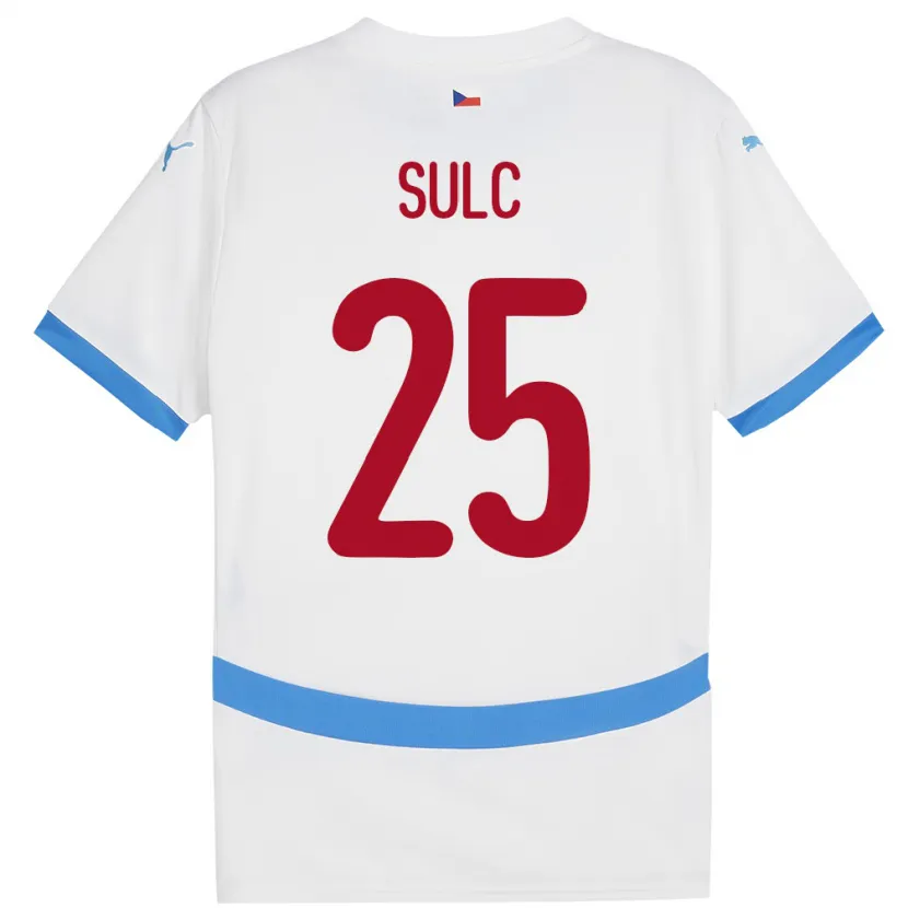 Danxen Kid Czech Republic Pavel Sulc #25 White Away Jersey 24-26 T-Shirt