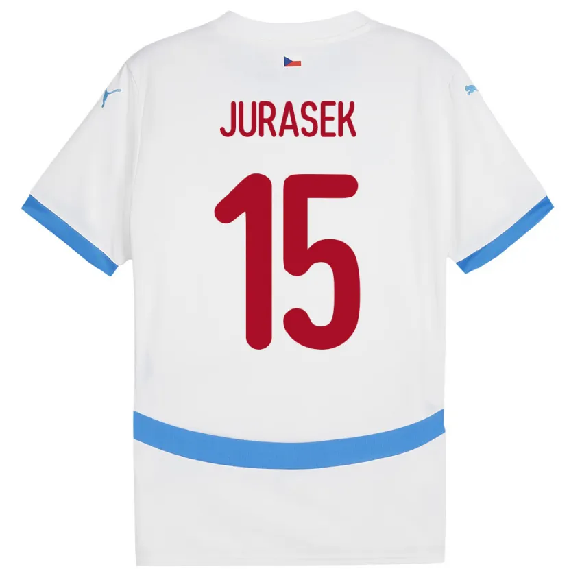 Danxen Kid Czech Republic David Jurásek #15 White Away Jersey 24-26 T-Shirt