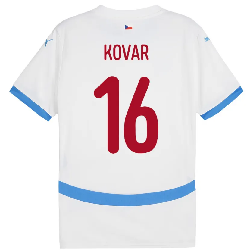 Danxen Kid Czech Republic Matej Kovar #16 White Away Jersey 24-26 T-Shirt