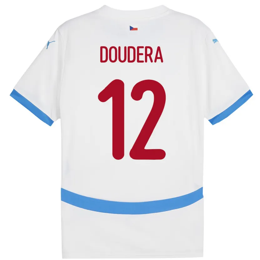 Danxen Kid Czech Republic David Doudera #12 White Away Jersey 24-26 T-Shirt