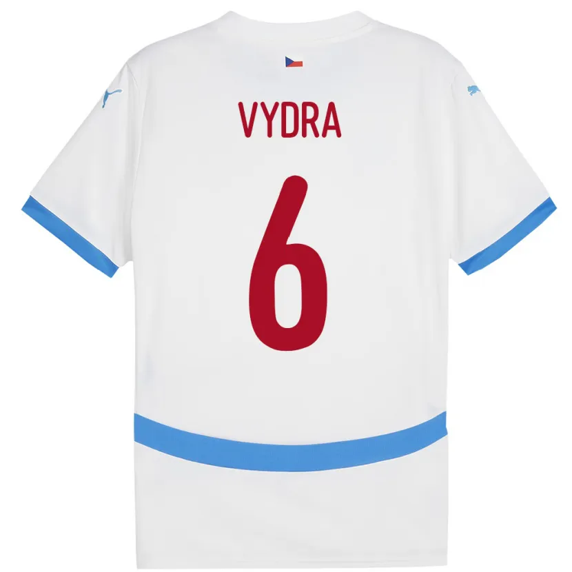 Danxen Kid Czech Republic Patrik Vydra #6 White Away Jersey 24-26 T-Shirt