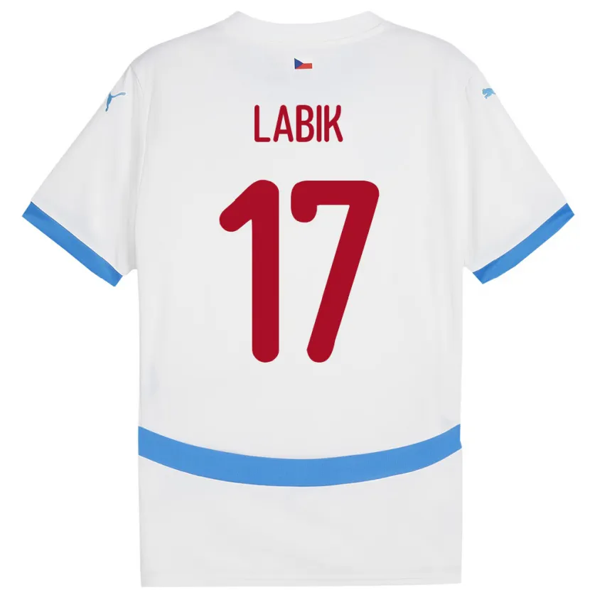 Danxen Kid Czech Republic Albert Labik #17 White Away Jersey 24-26 T-Shirt