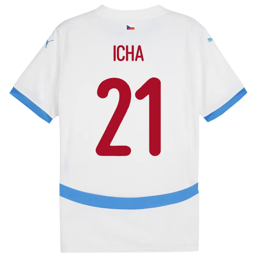 Danxen Kid Czech Republic Marek Icha #21 White Away Jersey 24-26 T-Shirt