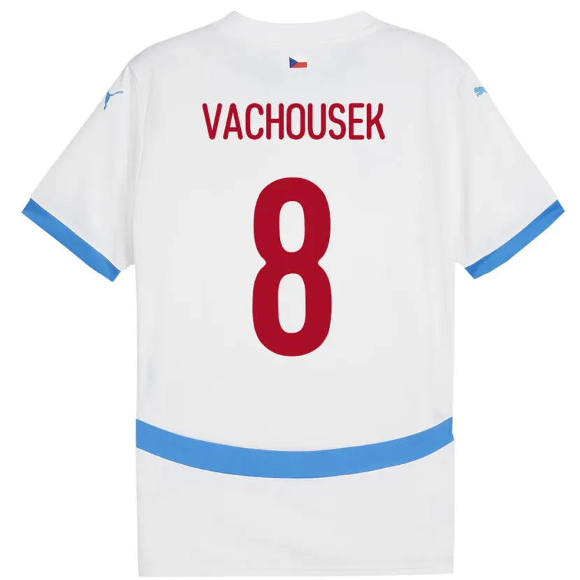 Danxen Kid Czech Republic Tadeas Vachousek #8 White Away Jersey 24-26 T-Shirt