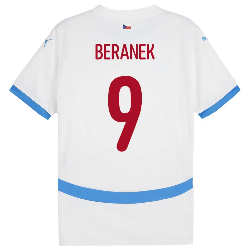 Danxen Kid Czech Republic Marek Beranek #9 White Away Jersey 24-26 T-Shirt