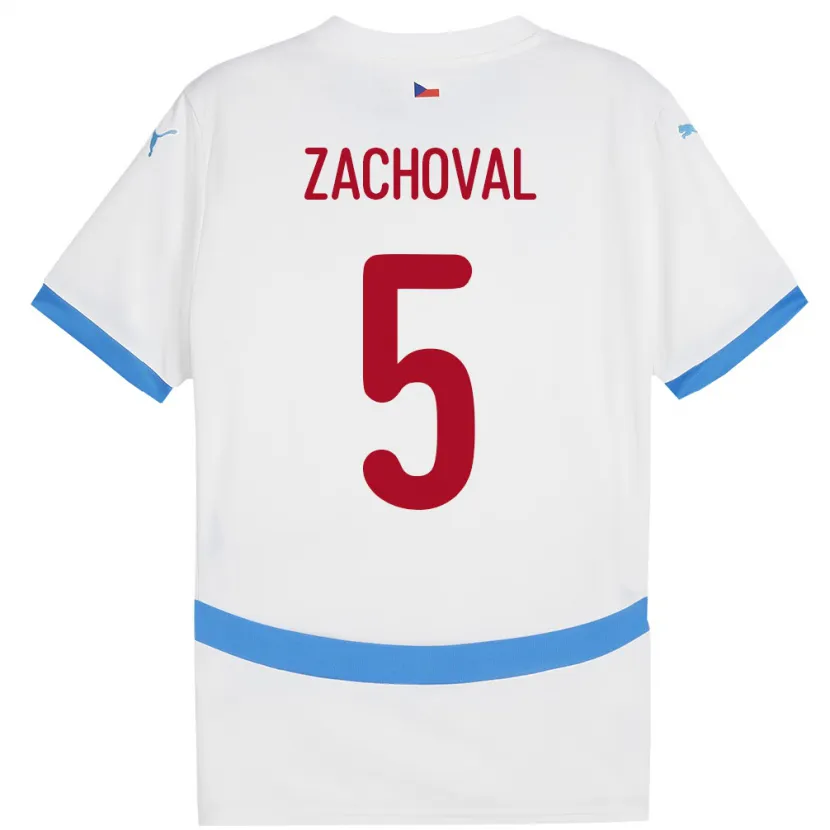 Danxen Kid Czech Republic Matej Zachoval #5 White Away Jersey 24-26 T-Shirt